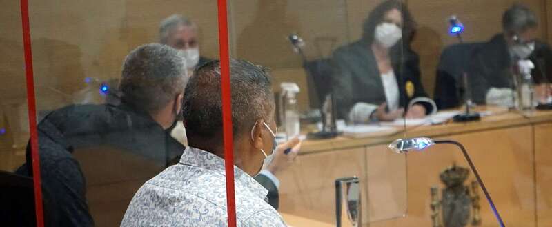 Momento de juicio de este martes en la Audiencia Provincial de Las Palmas/Acfi Press.